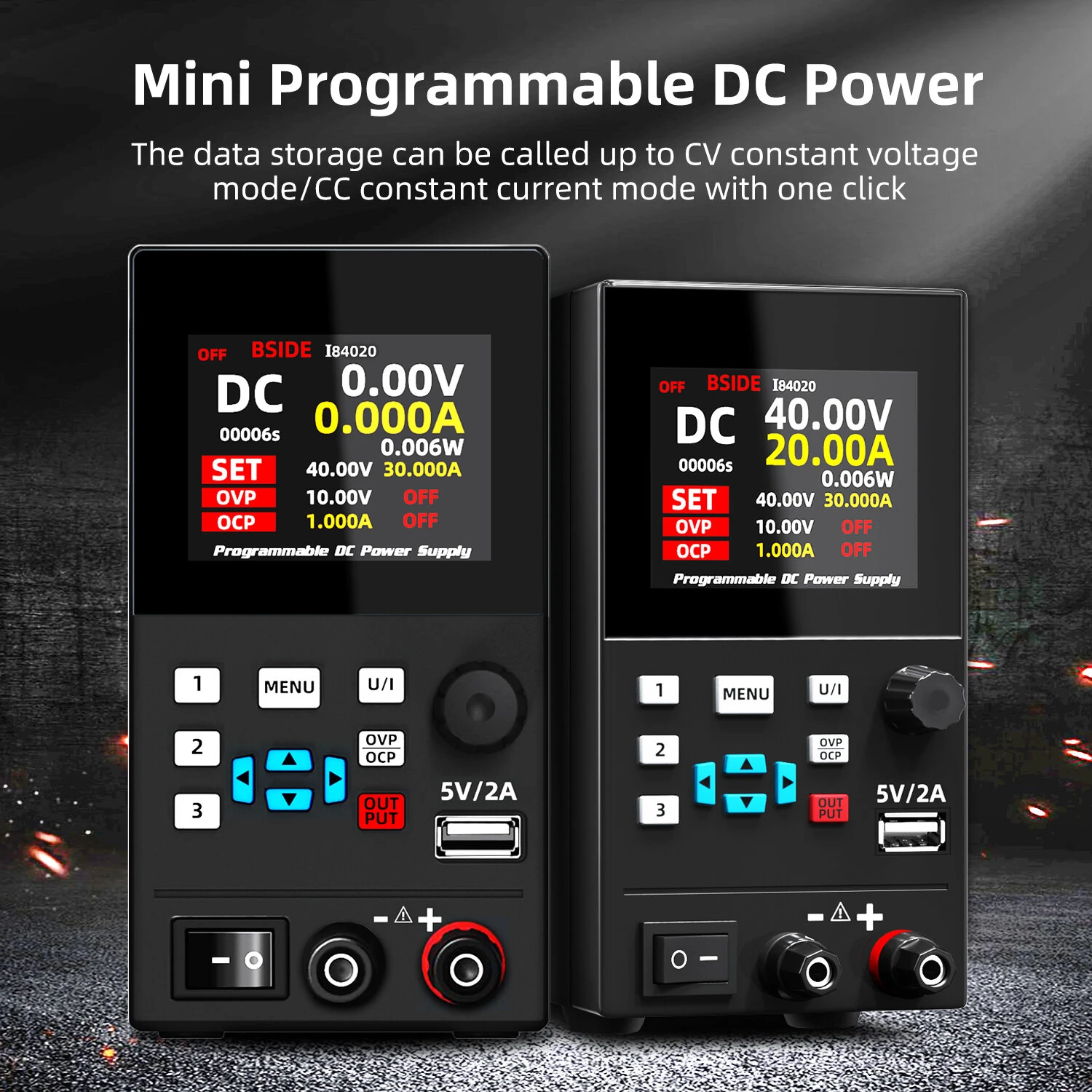 I8 Series 305/3010/4020 Programmable DC Power Supply 0-40V 0-20A 300W USB Port Over Voltage Protection Adjustable Voltage Current — view 9