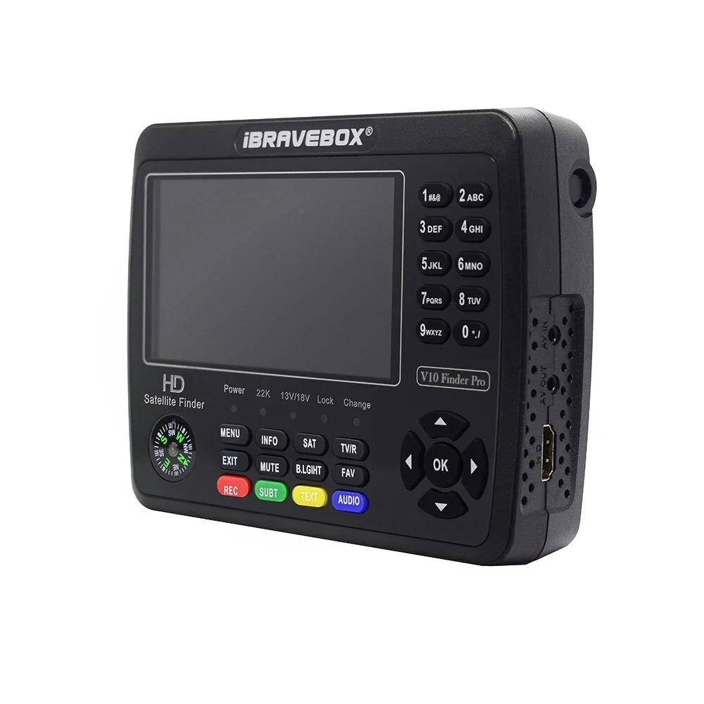 IBRAVEBOX V10 Finder Pro H.265 DVB-S2/T2 Advanced Finder with High-Performance Flash Memory and LNB/Tuner Input — view 2
