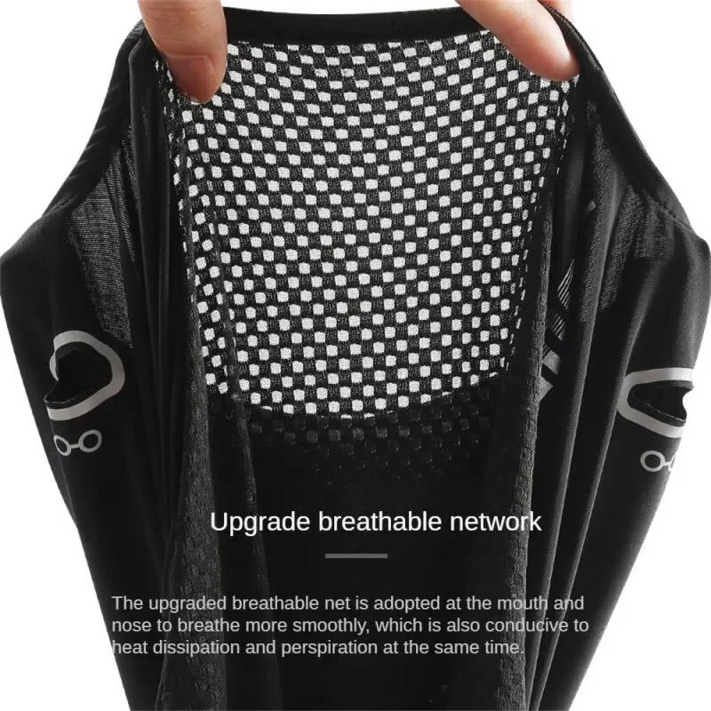 Ice Silk Sunscreen Headgear Outdoor Cycling Head Neck Gaiter Quick Dry Breathable UPF50+ Motorcycle Bike Full Face Mask Cap — view 4