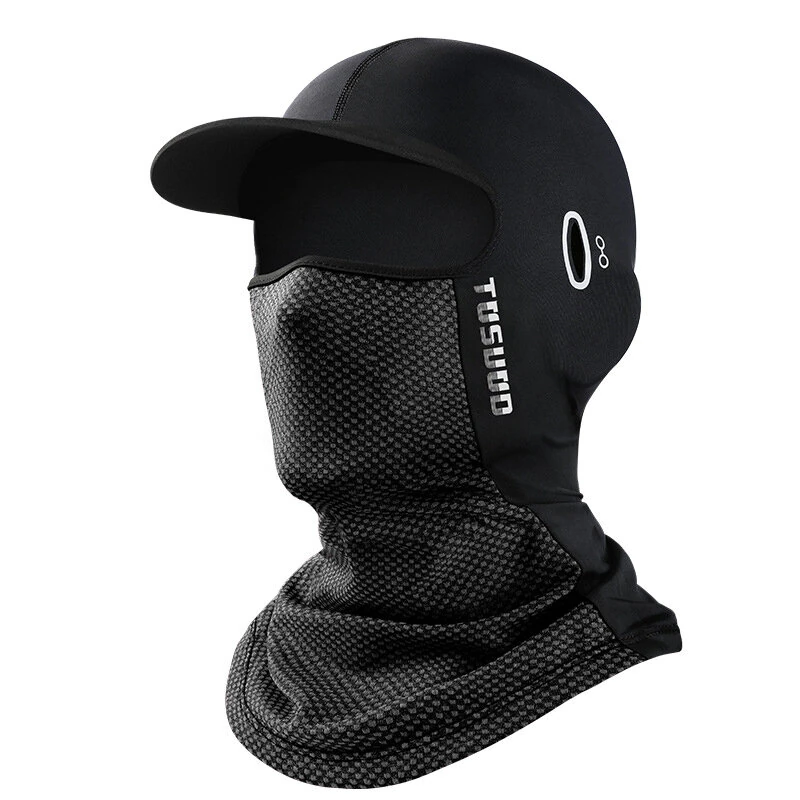 Ice Silk Sunscreen Headgear Outdoor Cycling Head Neck Gaiter Quick Dry Breathable UPF50+ Motorcycle Bike Full Face Mask Cap — view 9