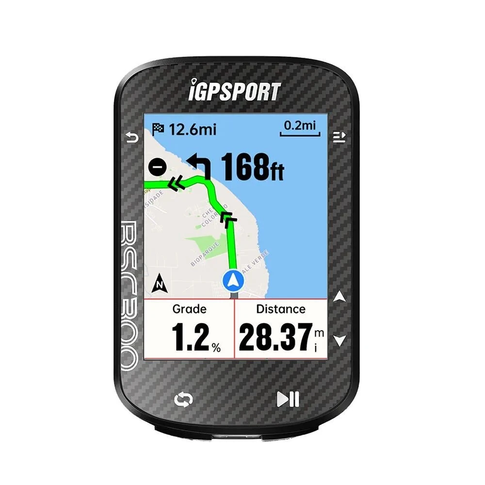 IGPSPORT 2.4-Inch BSC300 GPS Bike Computer Cycling Wireless Color Screen Global Map Navigation Support Indoor Training
