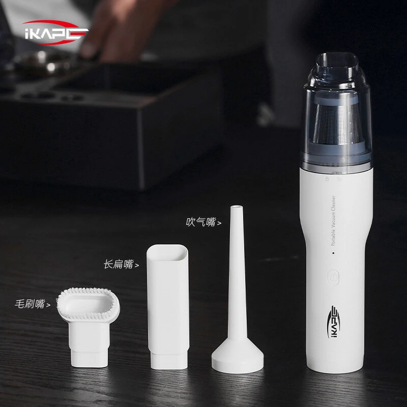 IKAPE Kabo Cordless Handheld Mini Vacuum Cleaner 13000Pa Strong Suction 2 Speeds Adjustable 1800mAh USB Rechargeable Portable Coffee Vacuum Cleaner for Dust Cleaning — view 5