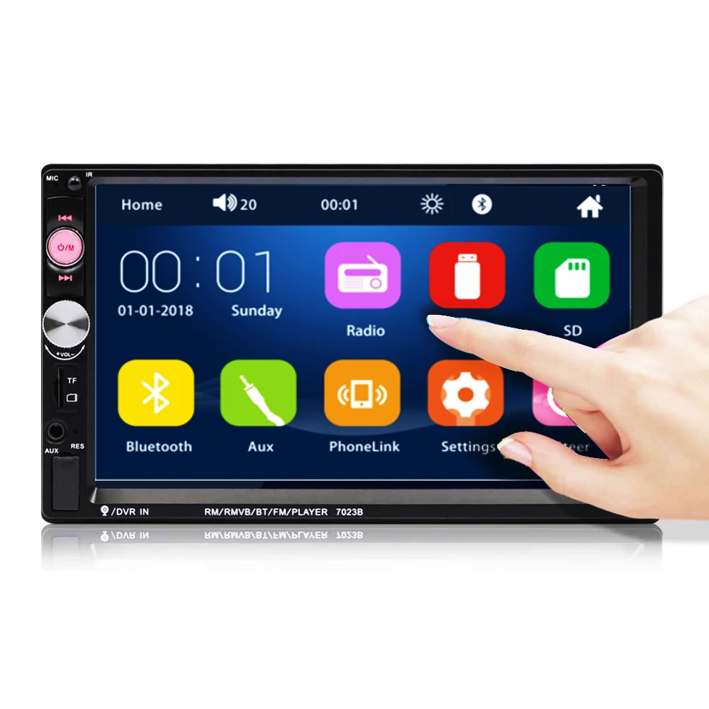 IMars 7023B 7 Inch 2 DIN Car MP5 Player Stereo Radio FM USB AUX HD bluetooth Touch Screen Support Rear Camera — iMars