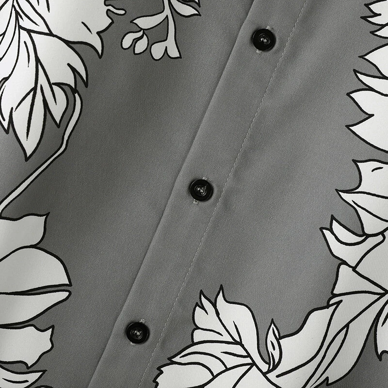 INCERUN Men Flowers Print Loose Fit Long Sleeve Shirts Casual Daily Large Size Lapel Tops for Men S-5XL — view 7