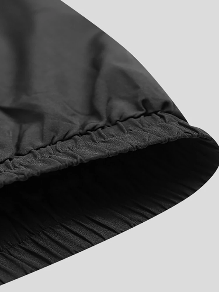 INCERUN Men Pant Elastic Black Irregular Design Skirt Pant Loose Fit Fashion Mens Streetwear Pants S-5XL — view 7