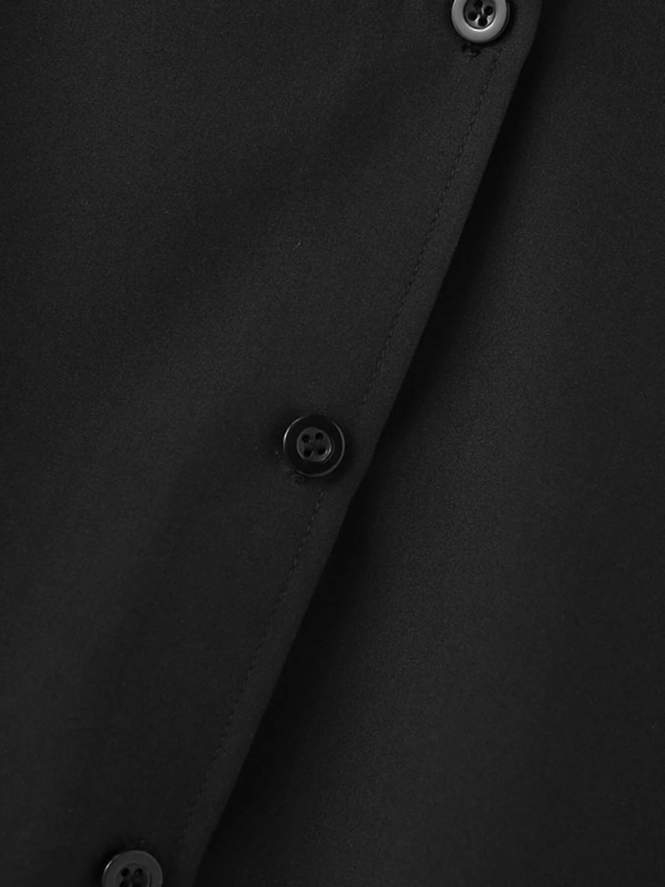 INCERUN Men Shirts Irregular Slant Buttoned Round Neck Top Shirt Long Sleeve Daily Shirts Casual Loose Men Clothing — view 9