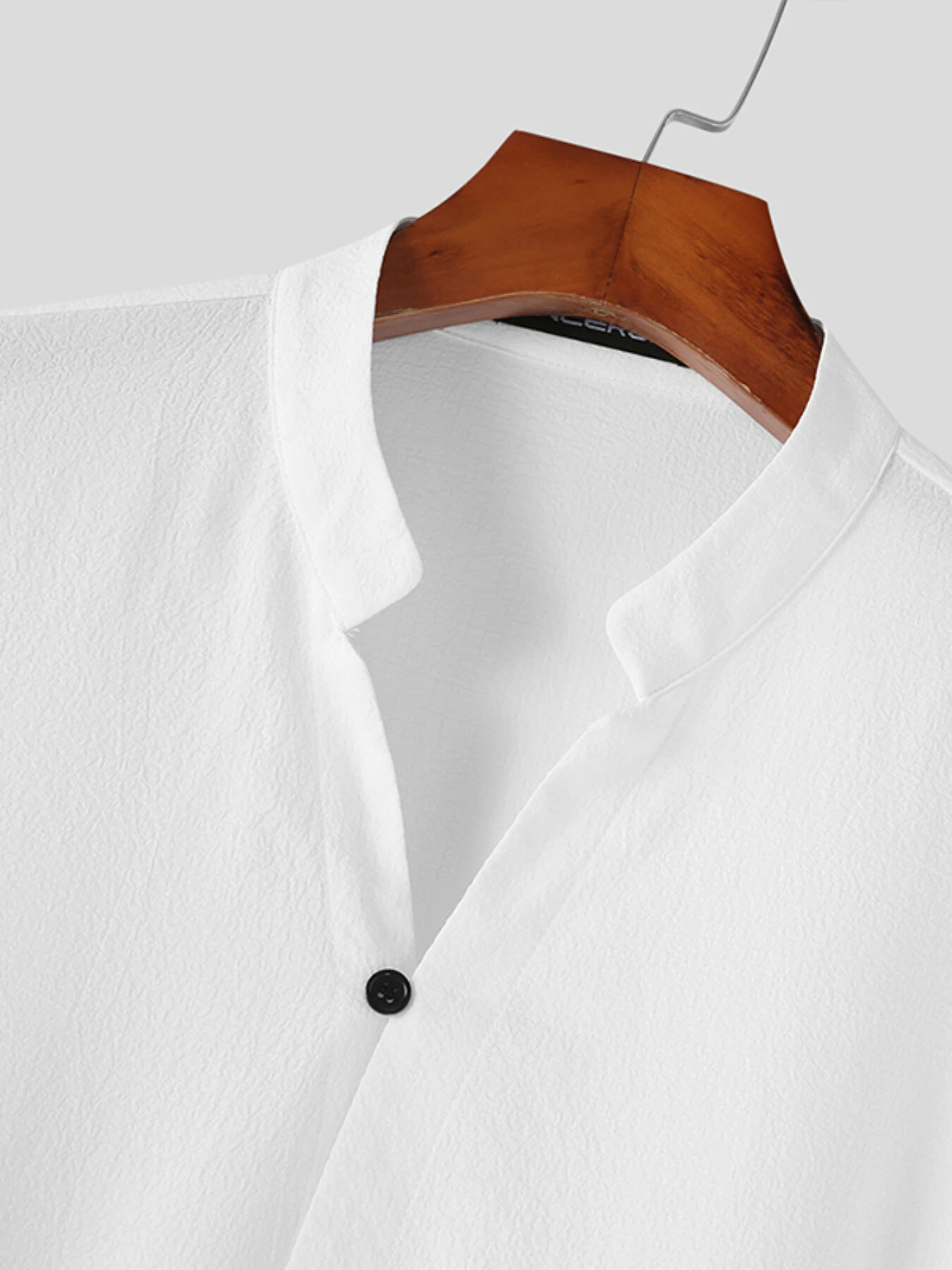 INCERUN Mens Sets 3/4 Short Sleeve Shirt & Pants Two Pieces Set Loose Daily Men's Casual Suits — view 5