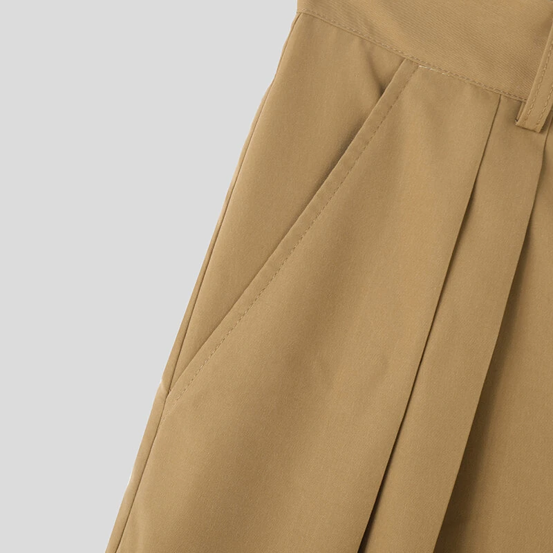 INCERUN Mens Solid Color Loose Fit High Waist Pant Casual Wide Leg Long Trousers Plus Size For Men S-5XL — view 9