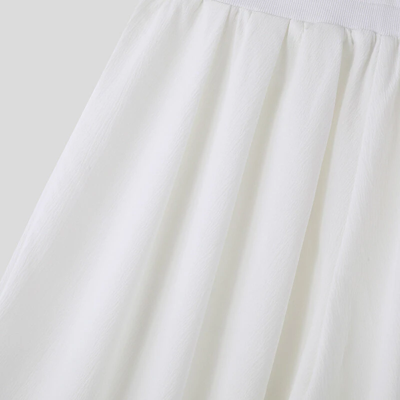 INCERUN Mens Trendy Wide Leg Pants Solid Color Casual Loose Foots-binding Pants Plus Size, Spring Fall, S-5XL — view 8