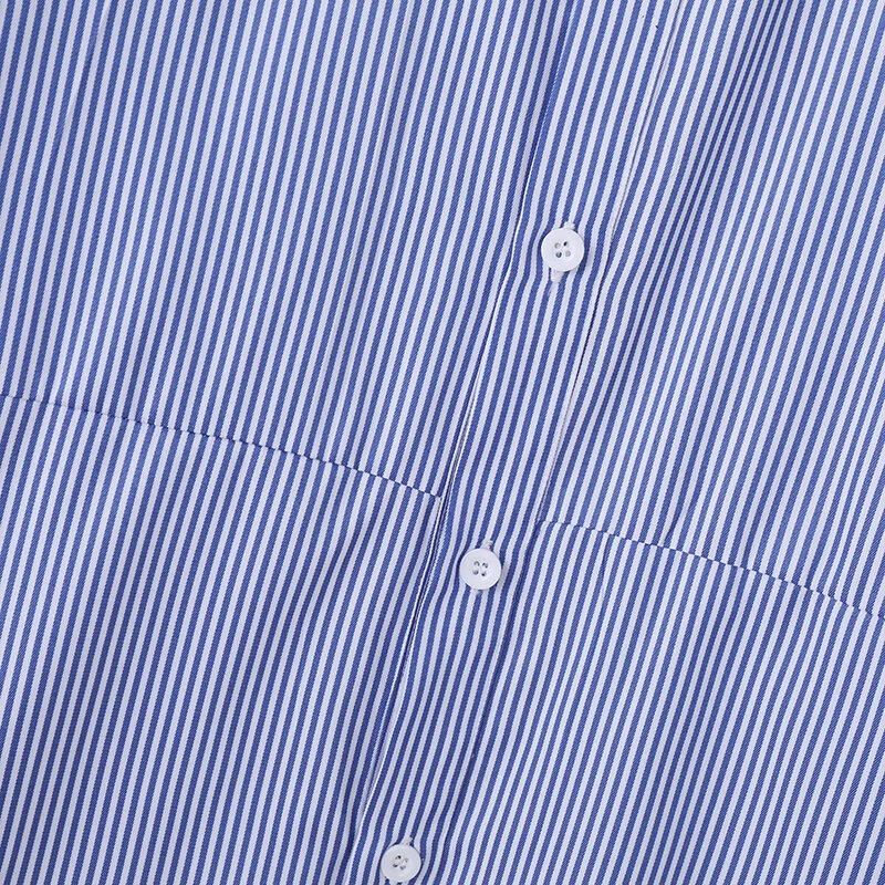 INCERUN Plus Size Men Classic Striped Shirts Long Sleeve Lapel Collar Casual Shirt for Men Daily Vacation Streetwear Male Top — view 8