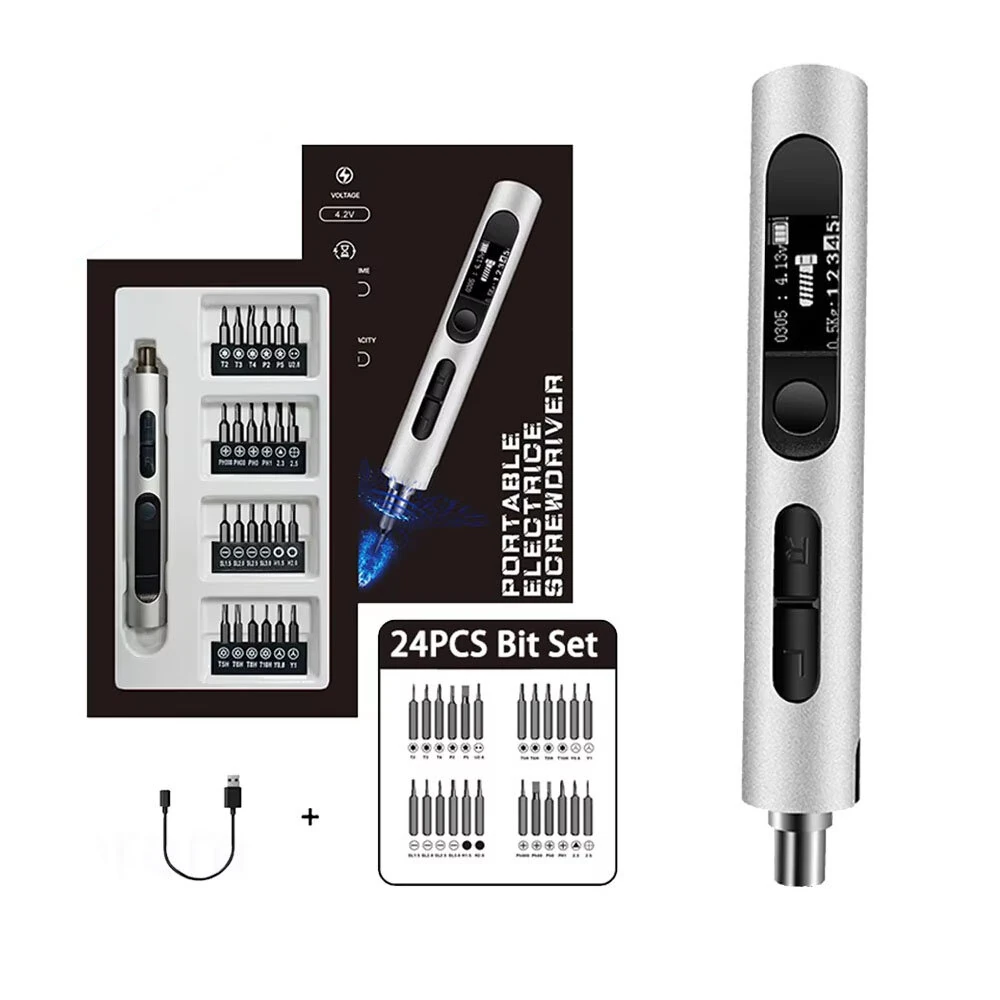 Industrial Grade 0305A Electric Screwdriver 3.6V Rechargeable Cordless 5-Gear Torque Precision Tool Type-C Quick Charge 200RPM Performance — view 3