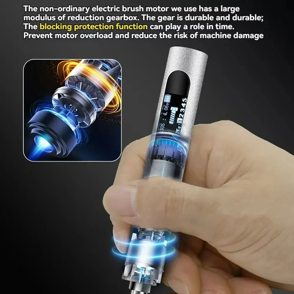 Industrial Grade 0305A Electric Screwdriver 3.6V Rechargeable Cordless 5-Gear Torque Precision Tool Type-C Quick Charge 200RPM Performance — view 5