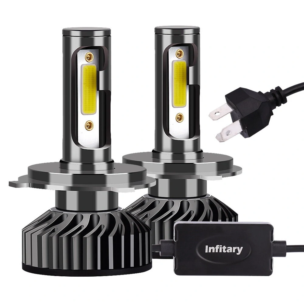 INFITARY 12V H4 H7 H11 COB LED Car Headlight Bulbs Super Bright Modified Auto Light F2 — view 2