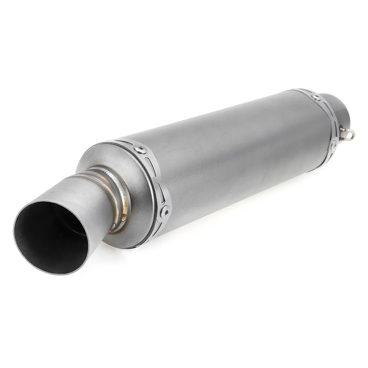 Inlet 36-51mm Motorcycle Modified Exhaust Tail Tip Pipe Muffler Stainless Steel — view 3