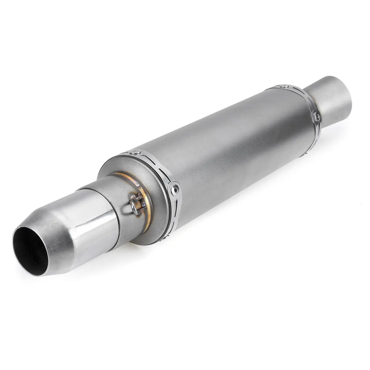 Inlet 36-51mm Motorcycle Modified Exhaust Tail Tip Pipe Muffler Stainless Steel — view 5