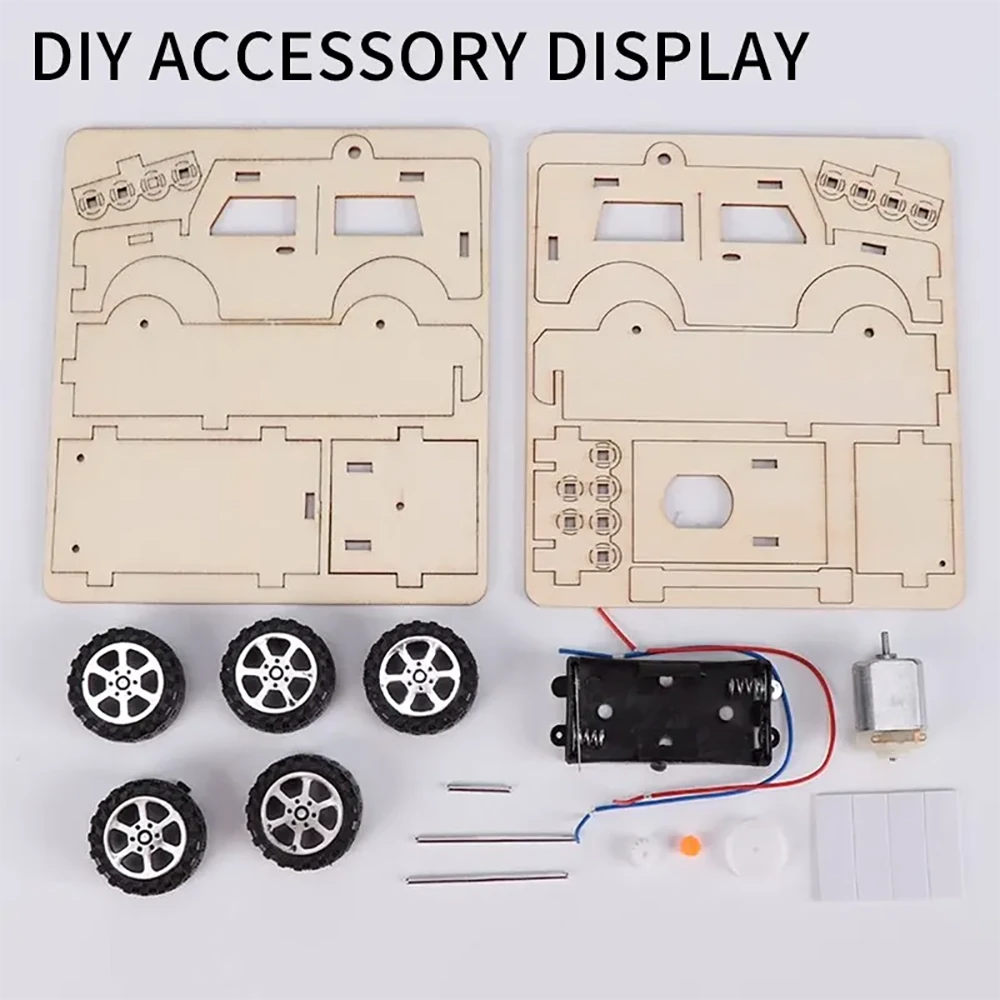 Innovative Technology Small Production for Jeep Car Electric Toy Student Scientific Experiment DIY Handmade Model School Supplies — view 9