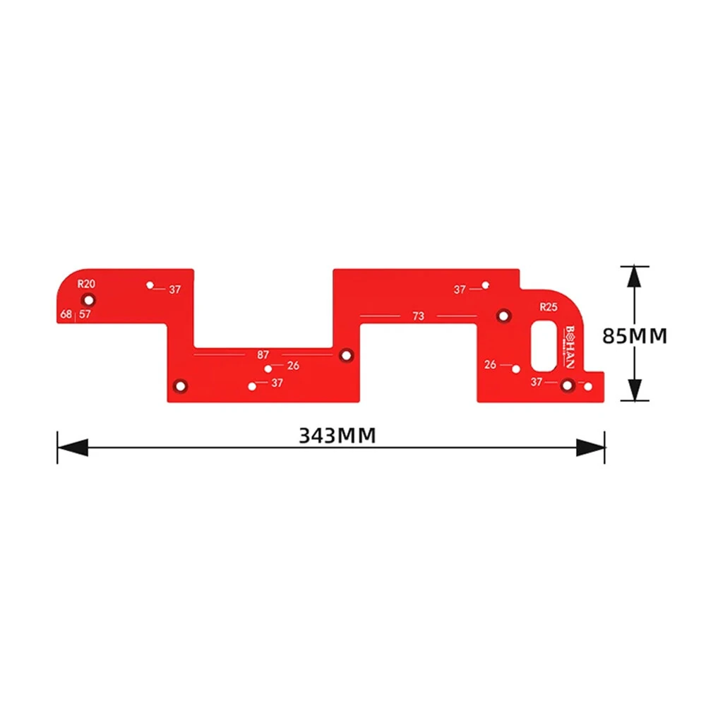 Invisible Embedded Handle Slotting Template Aluminum Alloy Precise Slot Positioning Wardrobe Kitchen Cabinet Door Positioning Tool High-Quality Design Easy to Use — view 8