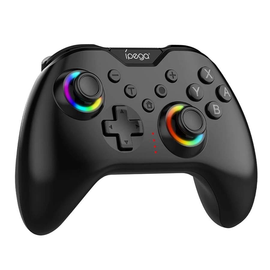 Ipega PG-SW123 Wireless bluetooth Game Controller with RGB Lighting Dual Motors Vibration Six Axis Motion Turbo Function Gamepad for Switch NS2 PC Steam
