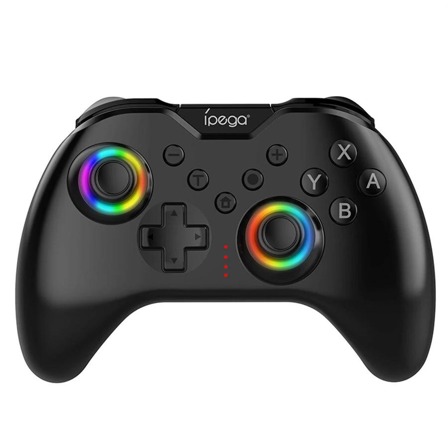 Ipega PG-SW123 Wireless bluetooth Game Controller with RGB Lighting Dual Motors Vibration Six Axis Motion Turbo Function Gamepad for Switch NS2 PC Steam — view 4