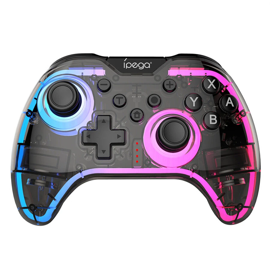 Ipega PG-SW123 Wireless bluetooth Game Controller with RGB Lighting Dual Motors Vibration Six Axis Motion Turbo Function Gamepad for Switch NS2 PC Steam — view 5