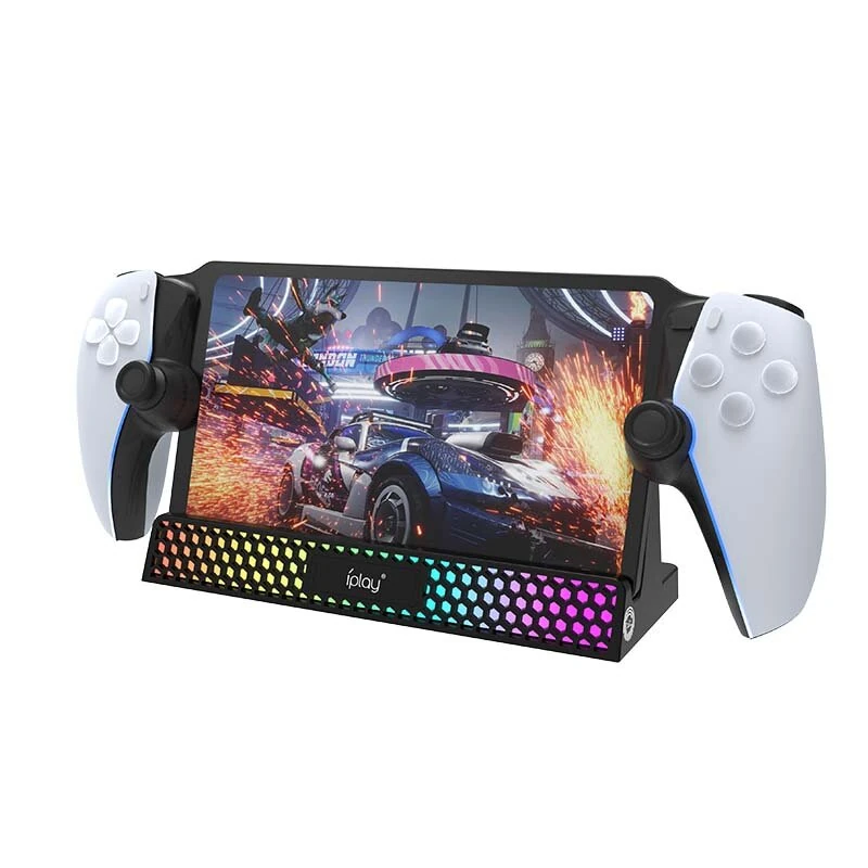 IPLAY HBP-614 for PS5 Portal Game Console RGB Light Charger Bracket with Detachable Stand Plug and Play — view 2