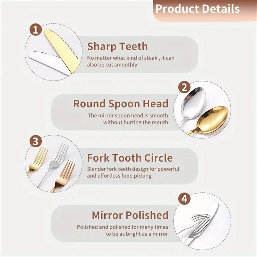 IPRee 11pcs Stainless Steel Flatware Set for Camping, Hiking & Outdoor Dining - Polished Finish Portable Cutlery Kit with Plates, Spoons, Forks, Travel Utensil Set for Picnics & Backpacking — view 9