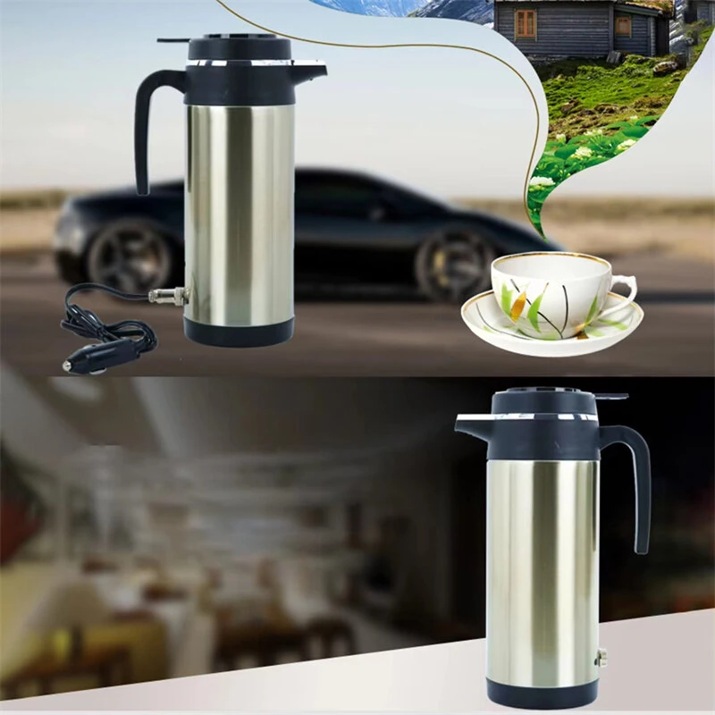 IPRee 12V/24V Car Truck 1200ml Water Heater Portable Hot Water Kettle Auto Shut-Off Fast Boiling for Travel Home — view 5