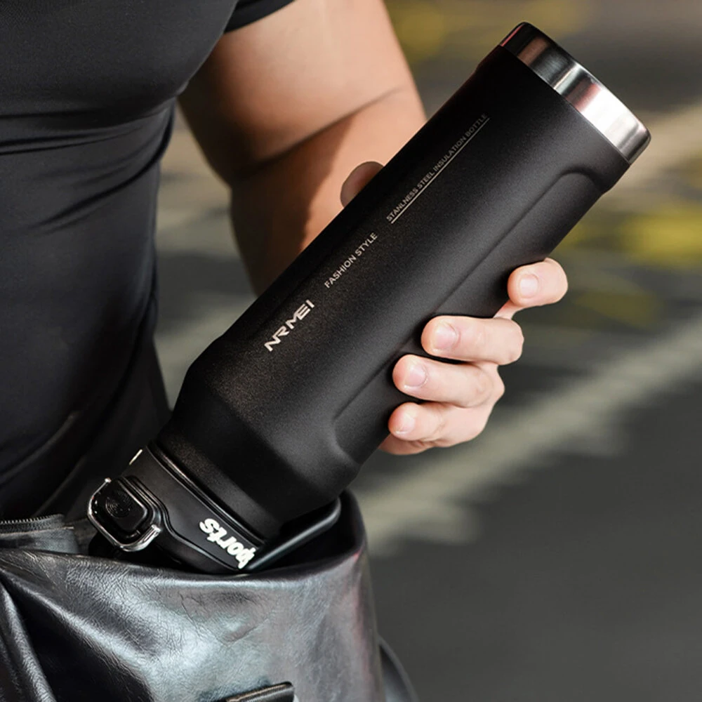 IPRee 1L Thermos Water Bottle 316 Stainless Steel Vacuum Flas Tumbler Coffee Cup Insulated Hot Tea And Cold Water Bottle Thermal Drink — view 2