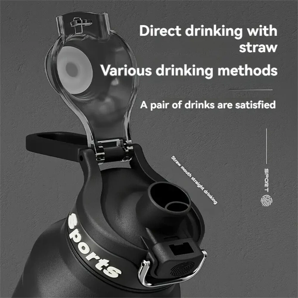 IPRee 1L Thermos Water Bottle 316 Stainless Steel Vacuum Flas Tumbler Coffee Cup Insulated Hot Tea And Cold Water Bottle Thermal Drink — view 4