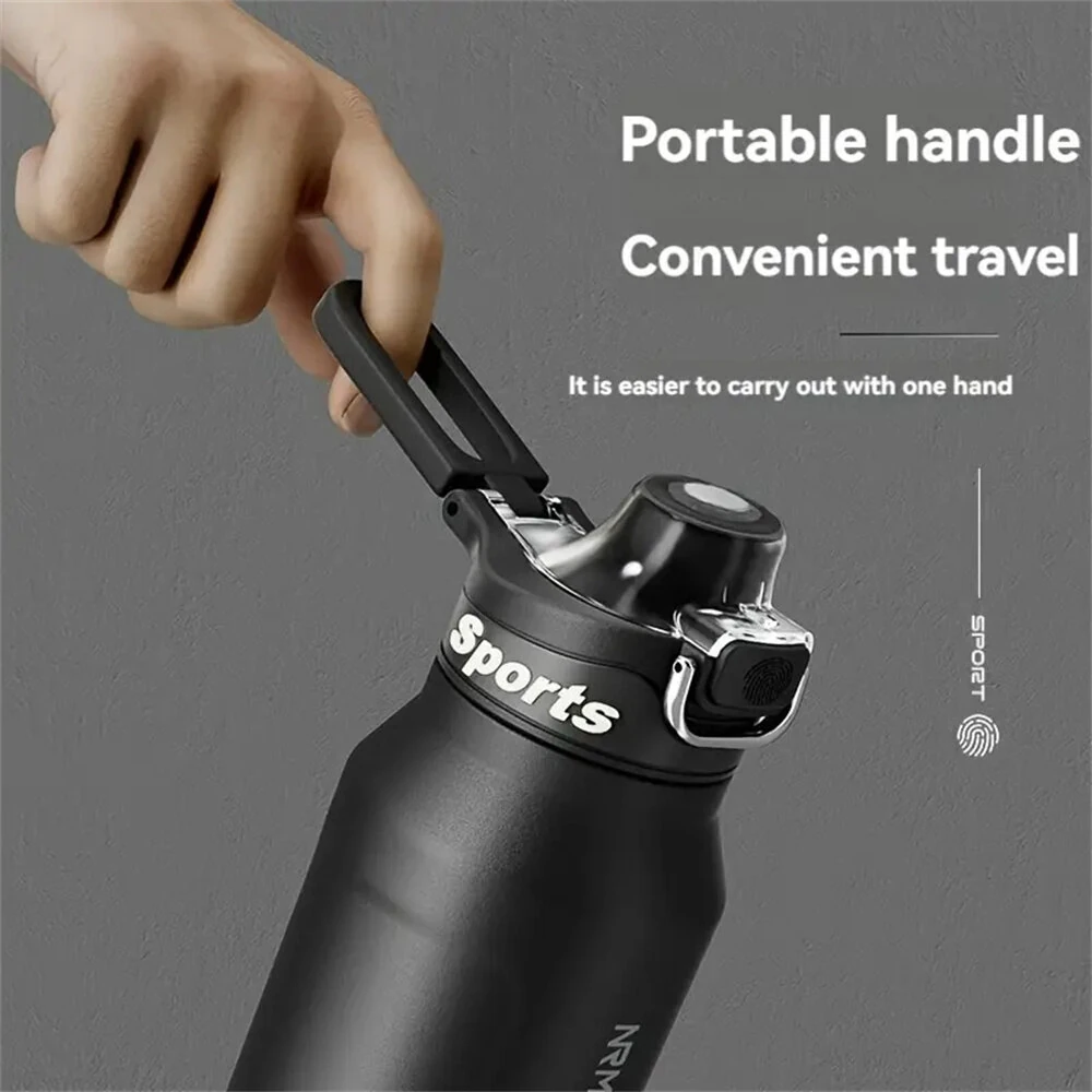 IPRee 1L Thermos Water Bottle 316 Stainless Steel Vacuum Flas Tumbler Coffee Cup Insulated Hot Tea And Cold Water Bottle Thermal Drink — view 5