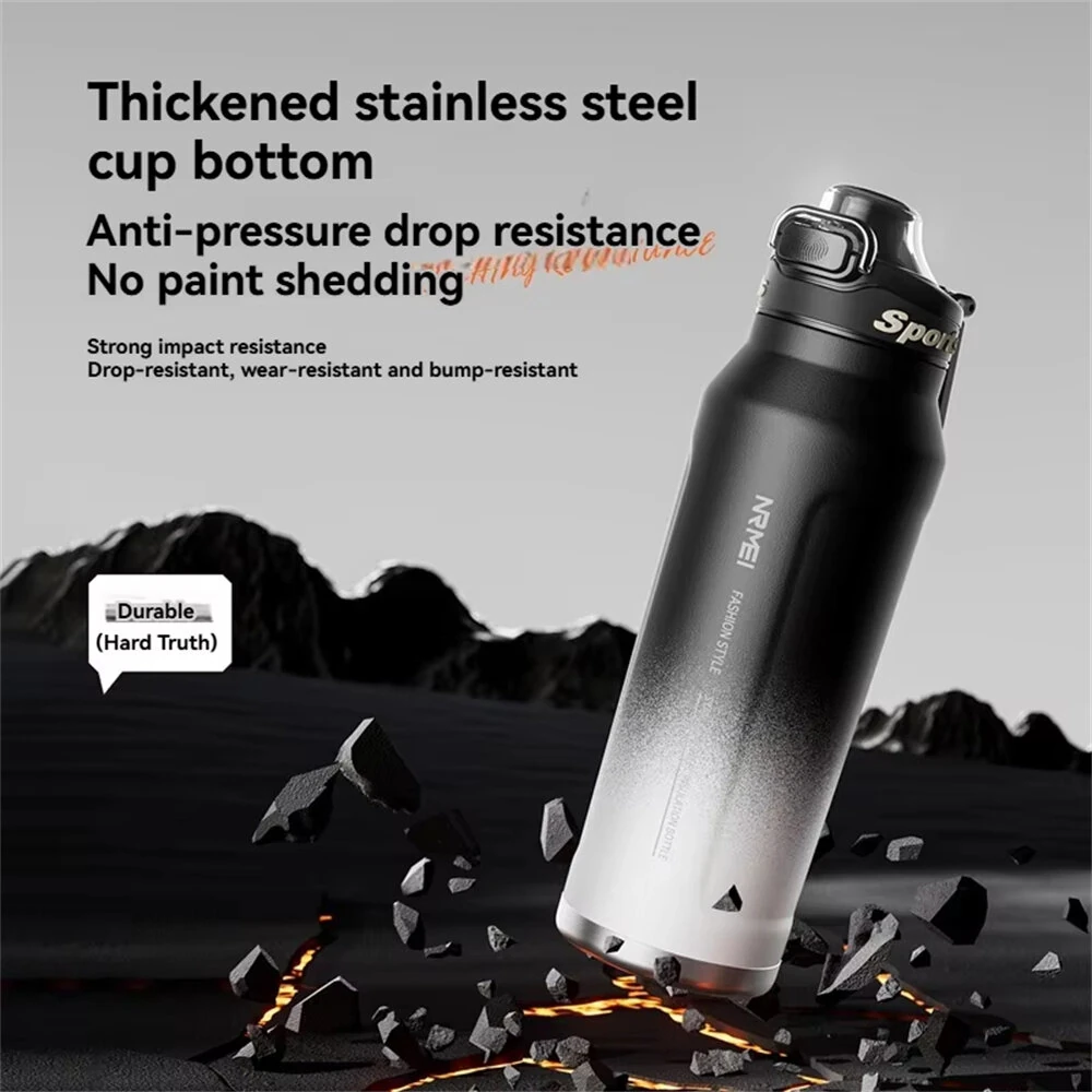 IPRee 1L Thermos Water Bottle 316 Stainless Steel Vacuum Flas Tumbler Coffee Cup Insulated Hot Tea And Cold Water Bottle Thermal Drink — view 6