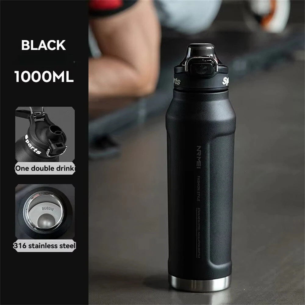 IPRee 1L Thermos Water Bottle 316 Stainless Steel Vacuum Flas Tumbler Coffee Cup Insulated Hot Tea And Cold Water Bottle Thermal Drink — view 9