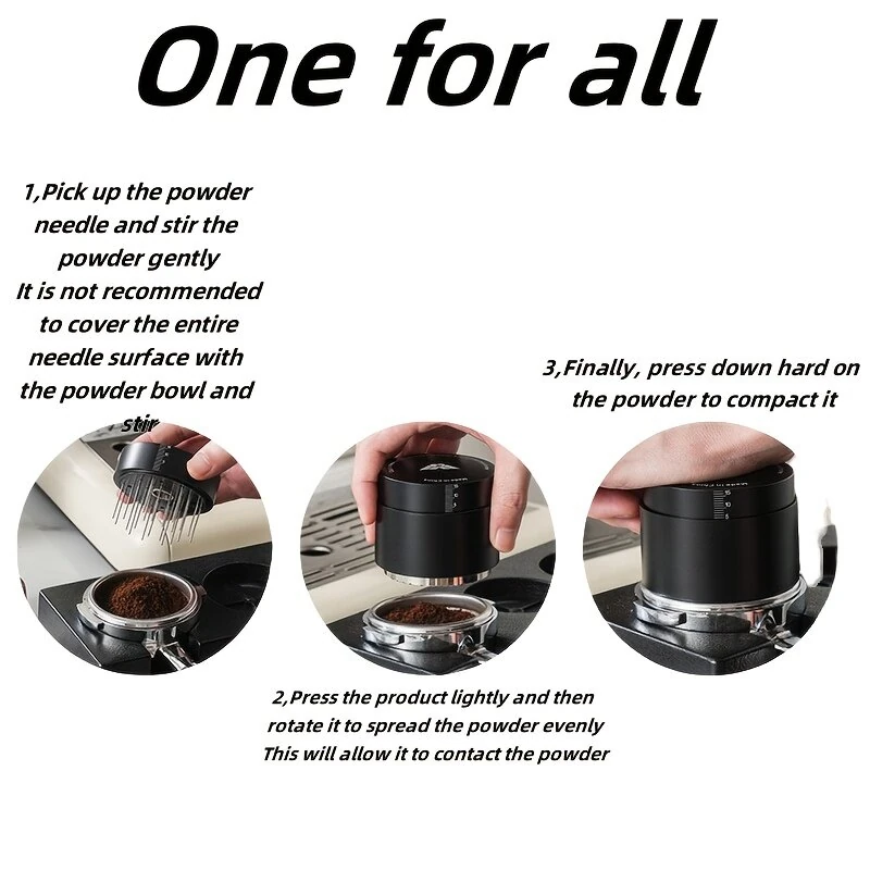 IPRee 2-in-1 Espresso Machine Set 304 Stainless Steel Premium Coffee Dispenser & Tamper for Home Baristas & Beginners Beginner Coffee Tools — view 2