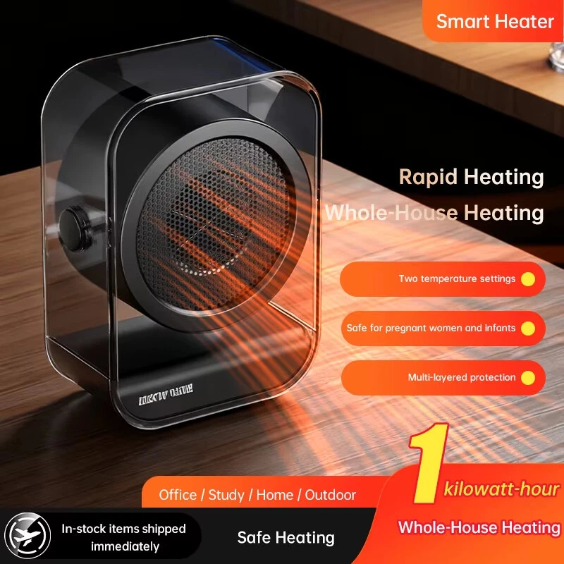 IPRee 220V Desktop Warm Air Heater Quick Heating 90° Adjustable Household Radiator For Home Office Use Winter Heating Appliance — view 3