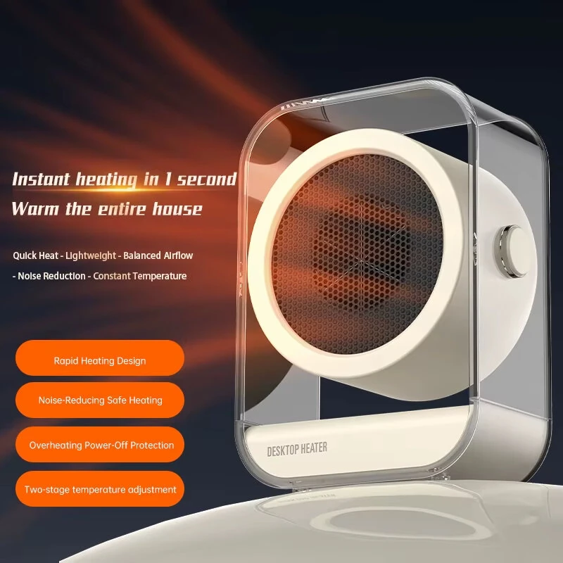 IPRee 220V Desktop Warm Air Heater Quick Heating 90° Adjustable Household Radiator For Home Office Use Winter Heating Appliance — view 4