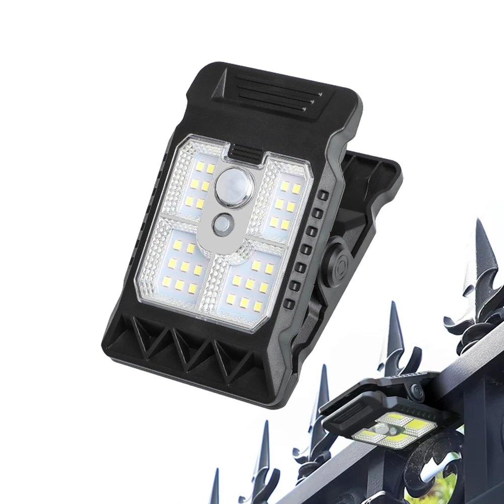 IPRee 3 Mode Solar Clip Lights IP65 Waterproof Super Bright Motion Sensor Lights Energy Conservation Warm Light Garden Wall Light — view 11