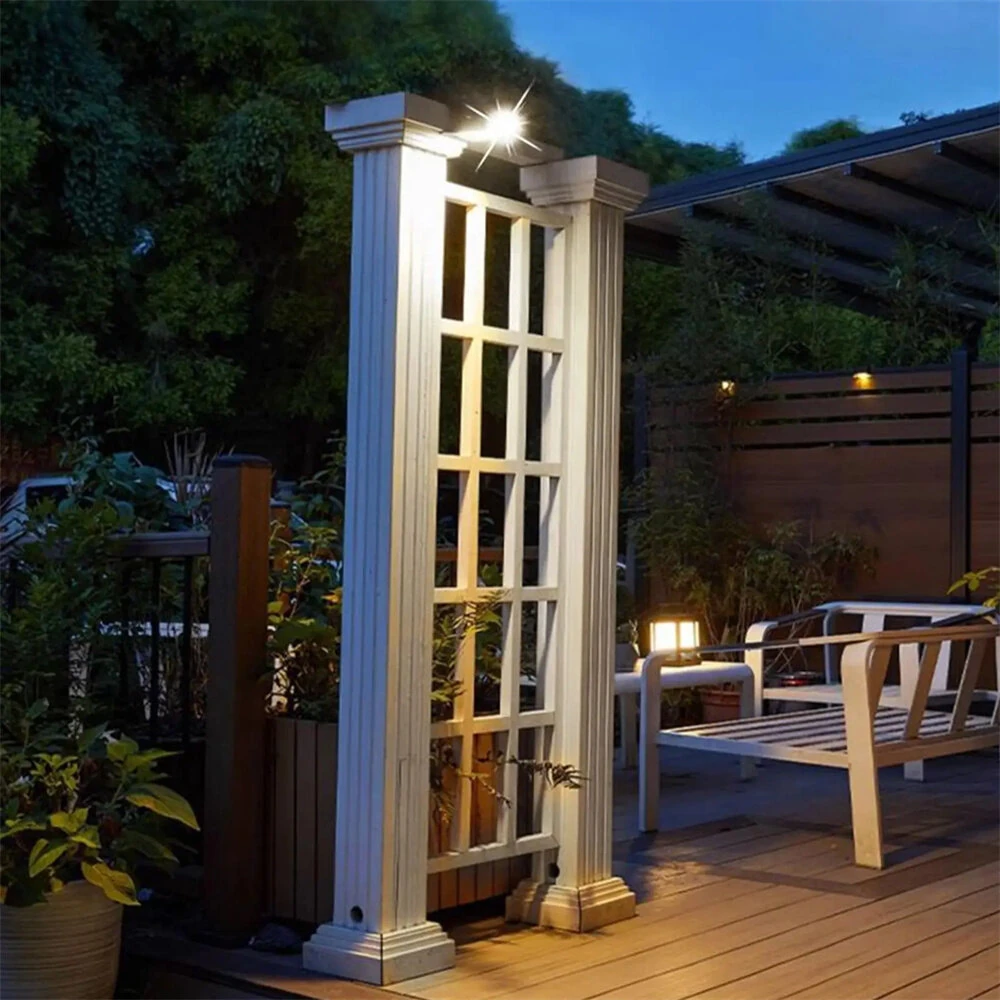 IPRee 3 Mode Solar Clip Lights IP65 Waterproof Super Bright Motion Sensor Lights Energy Conservation Warm Light Garden Wall Light — view 7
