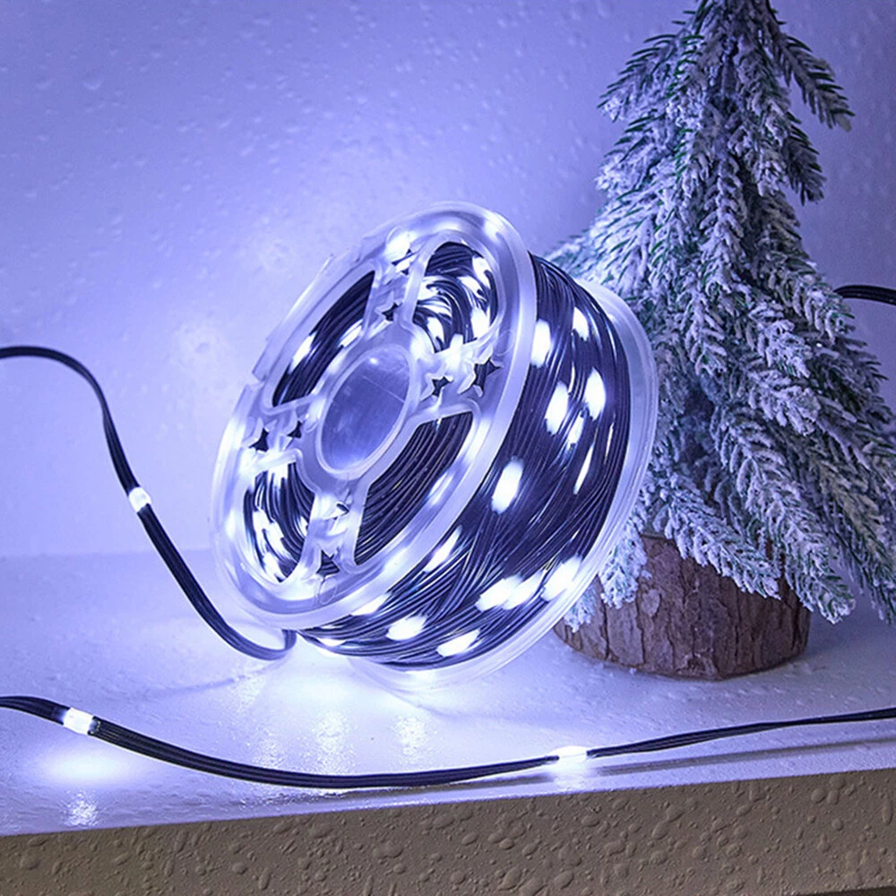 IPRee 32M LED Solar String Lights Fairy Green Wire Outdoor Christmas Light Tree Garland Waterproof  for New Year,Garden,Street Home Party Wedding Decorion Light — view 4