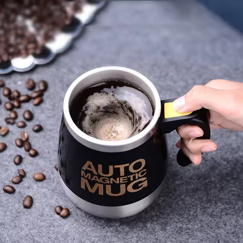 IPRee 400ml Automatic Self Stirring Magnetic Mug 304 Stainless Steel Coffee Milk Mixing Cup Creative Blender Smart Mixer Thermal Cups — image 1