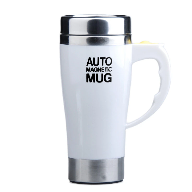 IPRee 450ml Automatic Electric Mug Stirring Coffee Cup Stainless Steel Mixer Lazy Self Mixing Tea Milk Drinking Cups — view 2