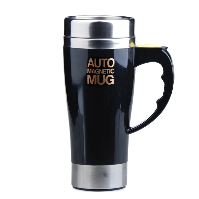 IPRee 450ml Automatic Electric Mug Stirring Coffee Cup Stainless Steel Mixer Lazy Self Mixing Tea Milk Drinking Cups — view 6