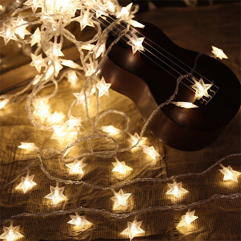 IPRee 7/12M Outdoor Solar String Lights 50/100LED Star String Lights 8 Mode Waterproof Solar Fairy Lamp for Garden Wedding Party Decor — view 4