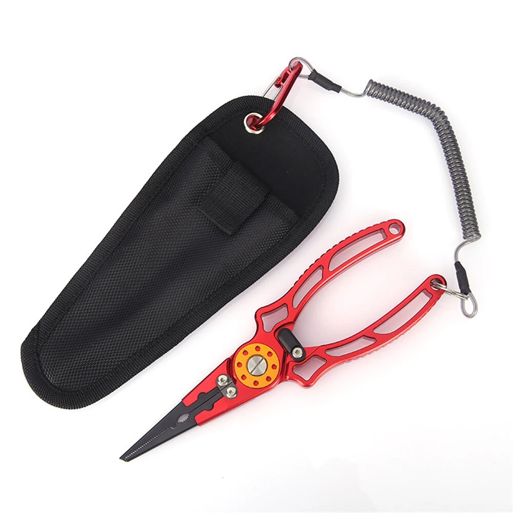 IPRee Aviation Aluminum Wire Pliers Multi-functional Fishing Pliers Outdoor Fishing Tools Fish Control Pliers, and Line Cutting Pliers — view 9