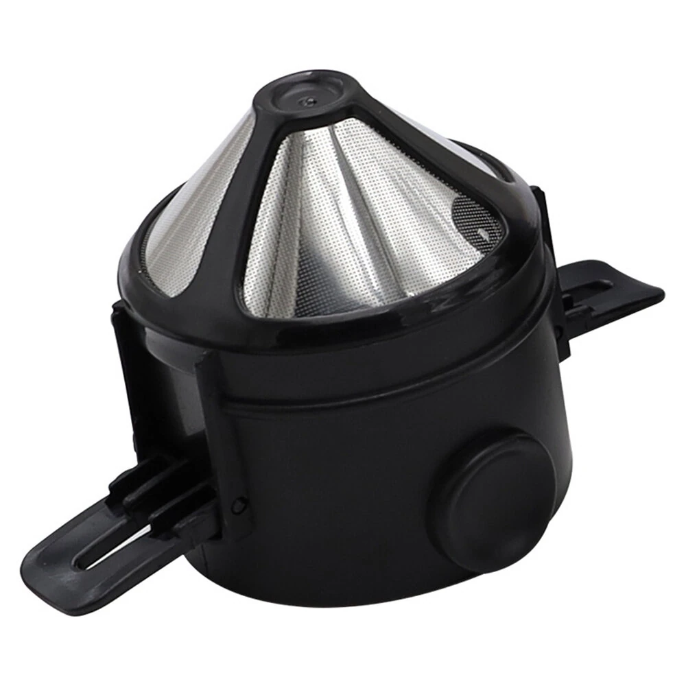 IPRee Coffee Filter Portable Stainless Steel Coffee Tea Funnel Reusable Tea Infuser Coffee Dripper Drip For Home Office Outdoor Travel — view 9