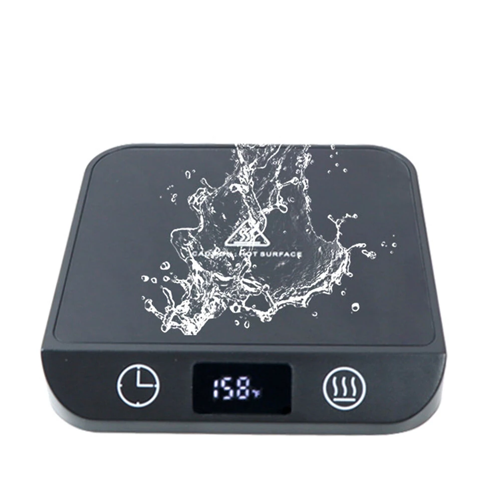 IPRee Coffee Mug Warmer Cup Heater Heating Pad Electric Hot Plate 6 Gear Temperature Warmer For Milk Tea Water 220V — view 2
