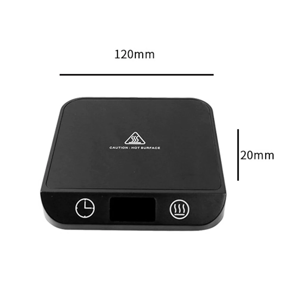 IPRee Coffee Mug Warmer Cup Heater Heating Pad Electric Hot Plate 6 Gear Temperature Warmer For Milk Tea Water 220V — view 3
