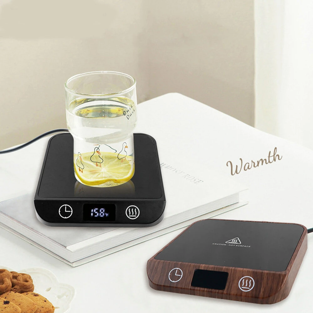 IPRee Coffee Mug Warmer Cup Heater Heating Pad Electric Hot Plate 6 Gear Temperature Warmer For Milk Tea Water 220V — view 6