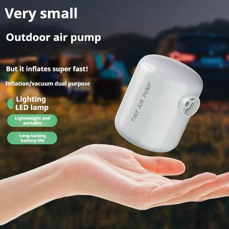 IPRee D20 Mini Air Pump Portable Electric Inflator Pump for Air Mattresses Inflate Deflate Beds Swimming Ring Outdoor Camping Pump — view 6