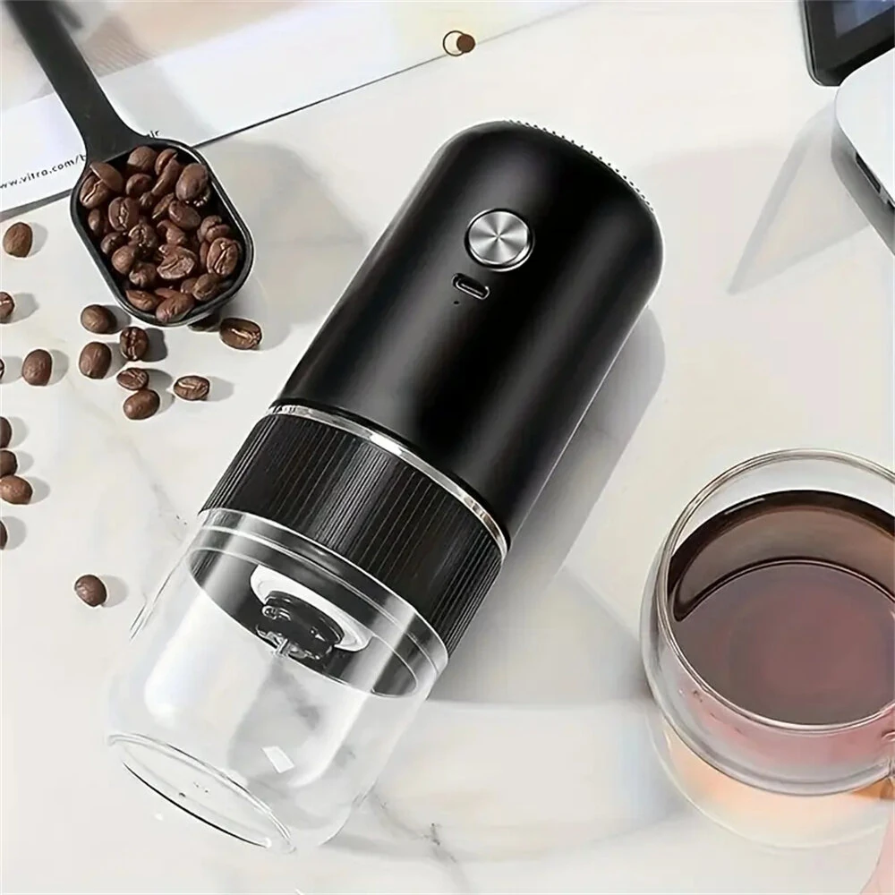 IPRee Electric Coffee Bean Grinder Ceramic Grinding Core Wireless Adjustable Automatic Electric Coffee Grinder Handheld Home — view 11