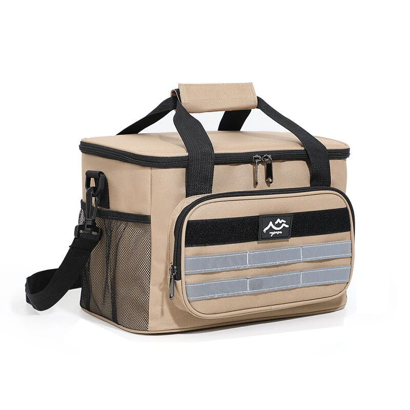IPRee Large-Capacity Outdoor Picnic Bag Handheld&Crossbody Multi-layers Travel Thermal Bag Two-way Zipper Portable Outdoor Insulation Bag — IPRee